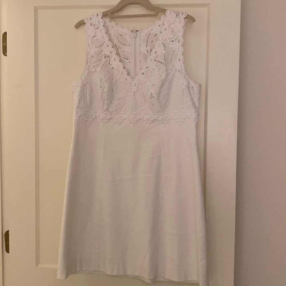 White eyelet Lilly Pulitzer dress